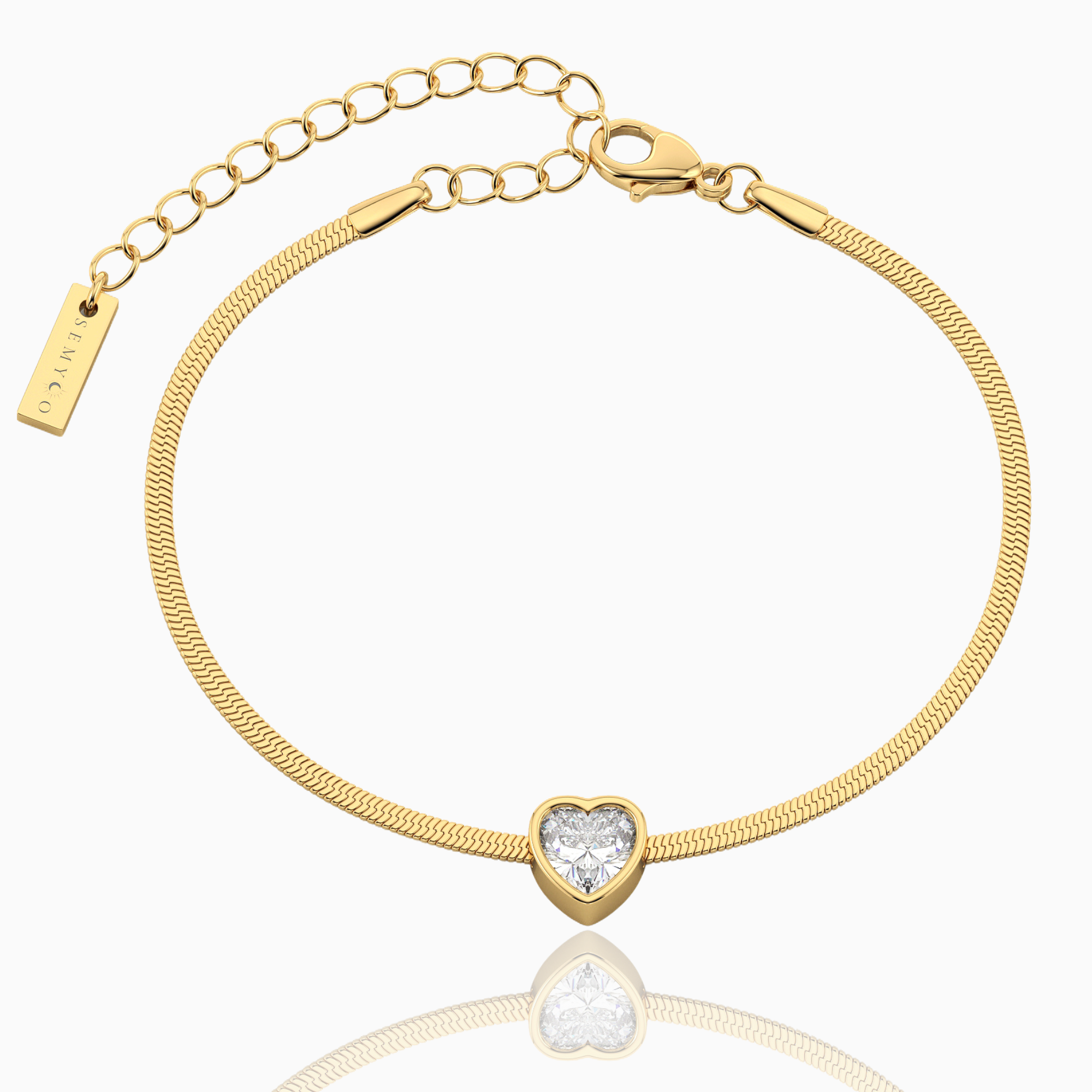 dames armband met hartje