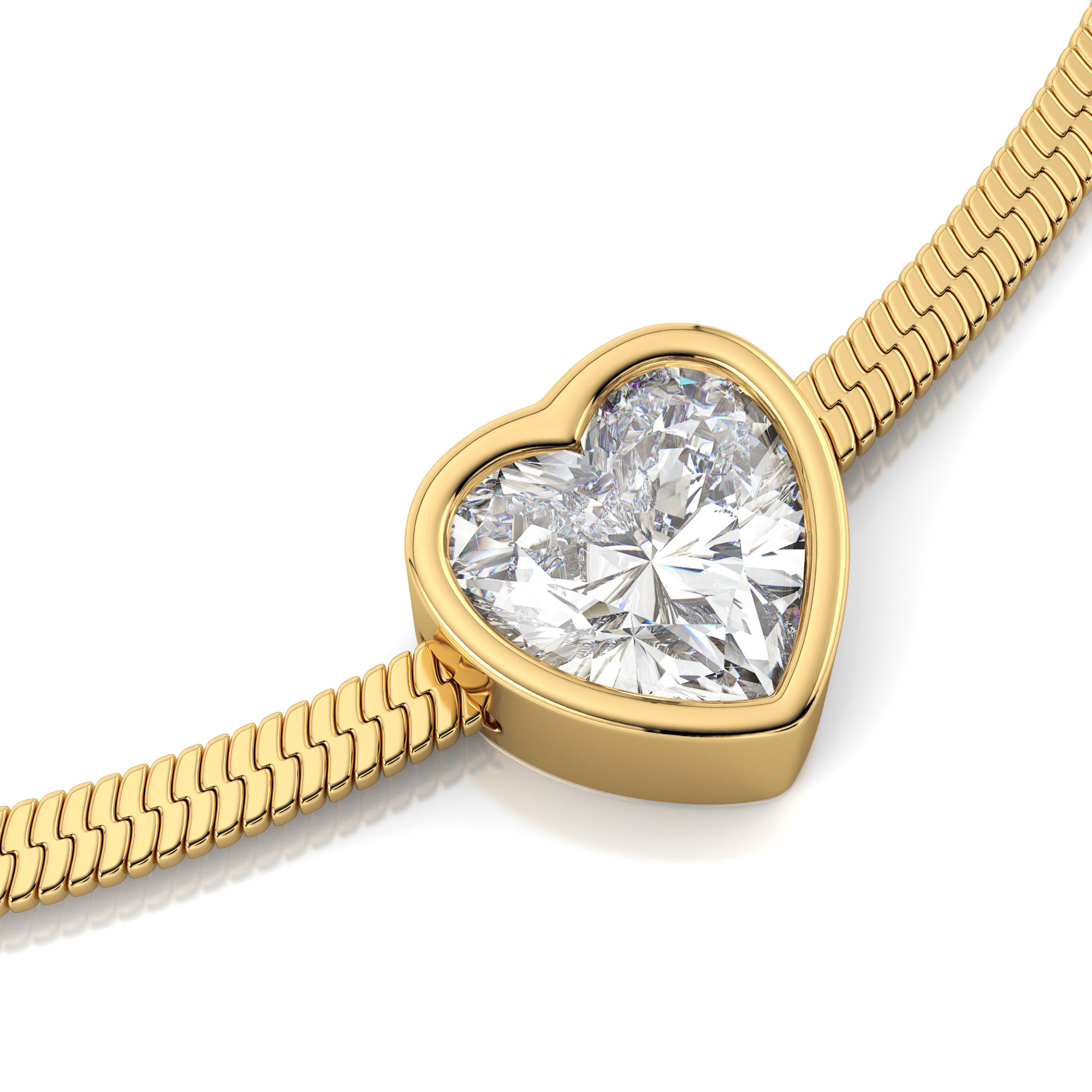 gouden armband met subtiel hartje