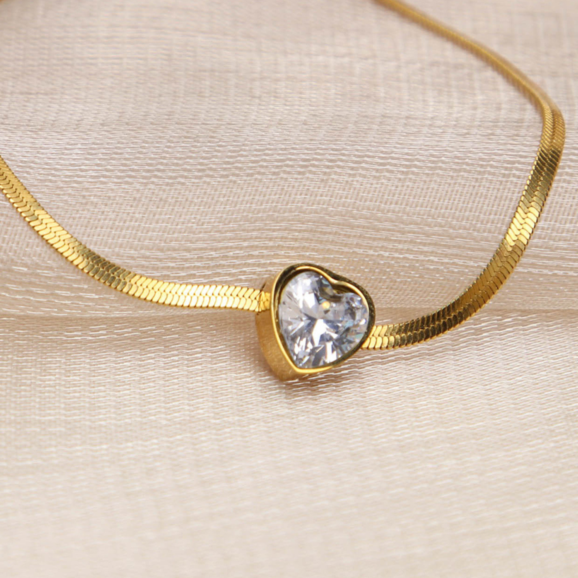 liefdes armband met schitterend hartje