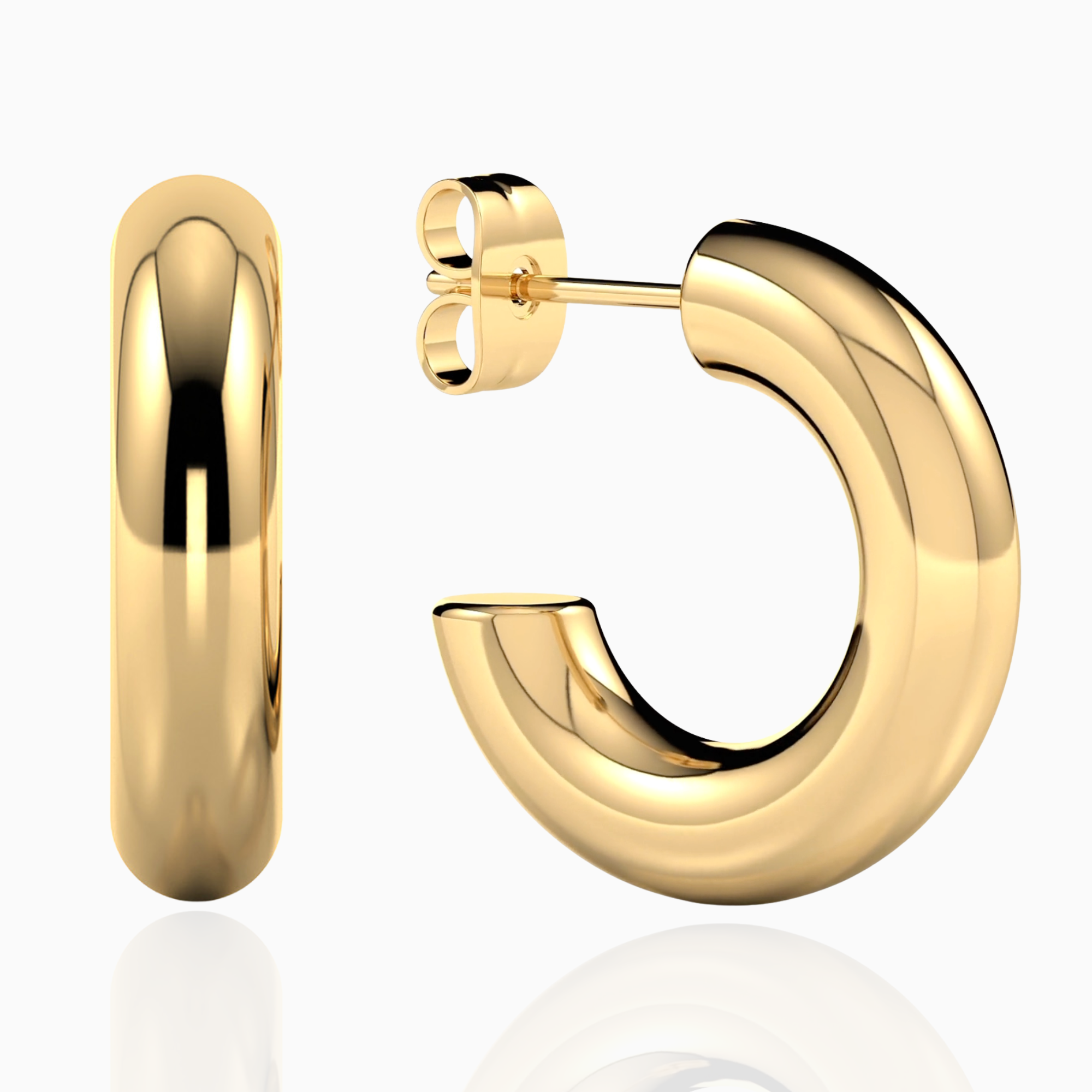 gouden creolen 20 mm