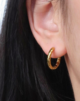 minimalistische oorbellen goud