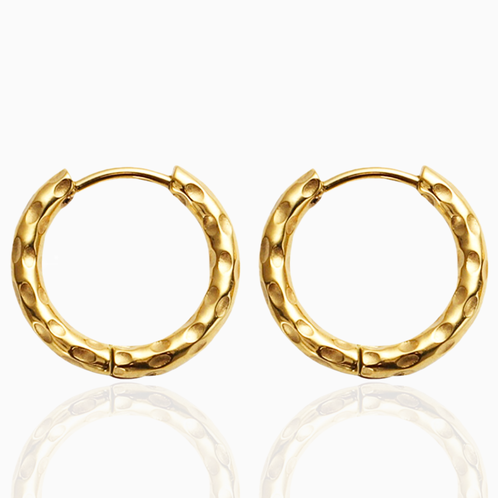 gouden oorringetjes 14 karaat gold plated