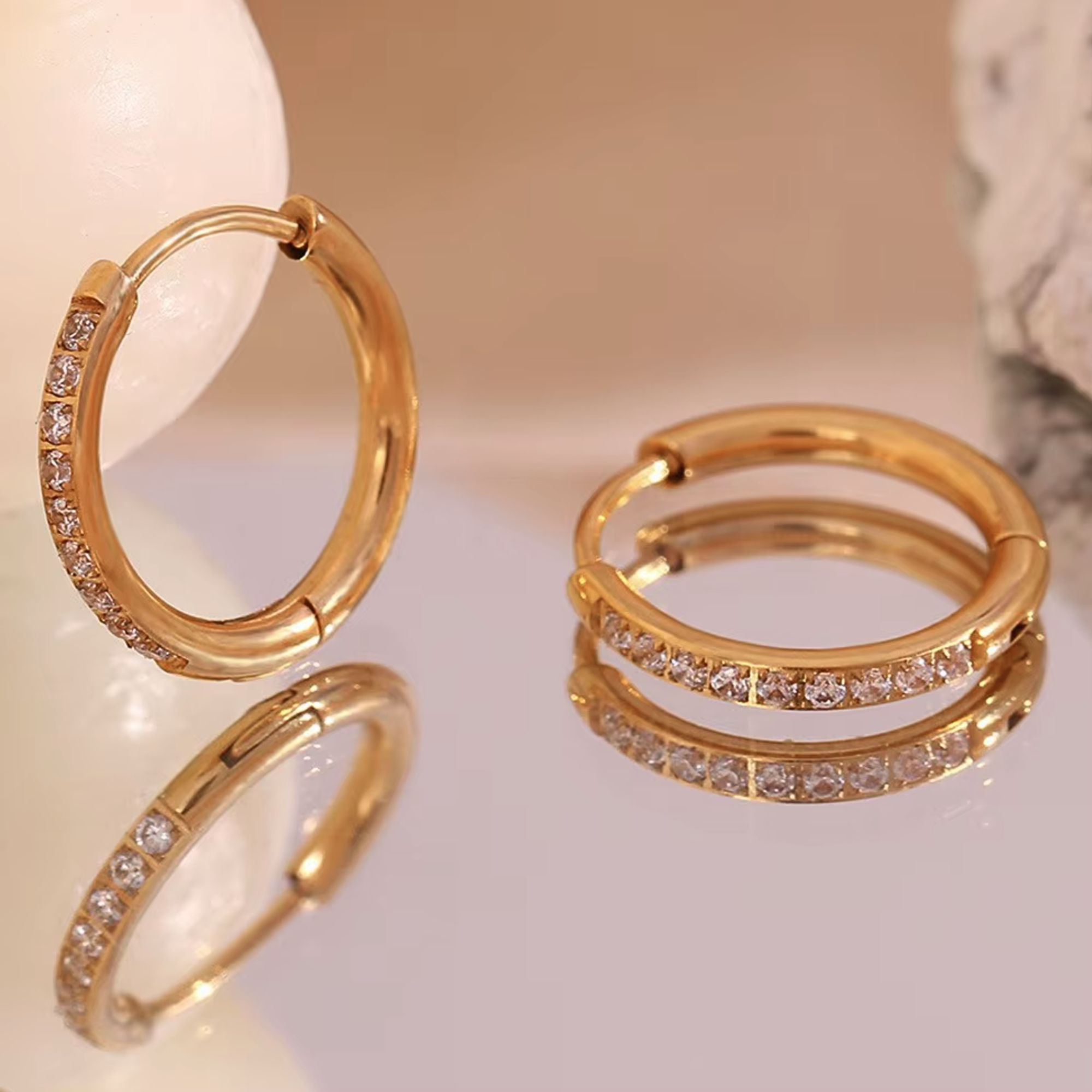 creolen met steentjes