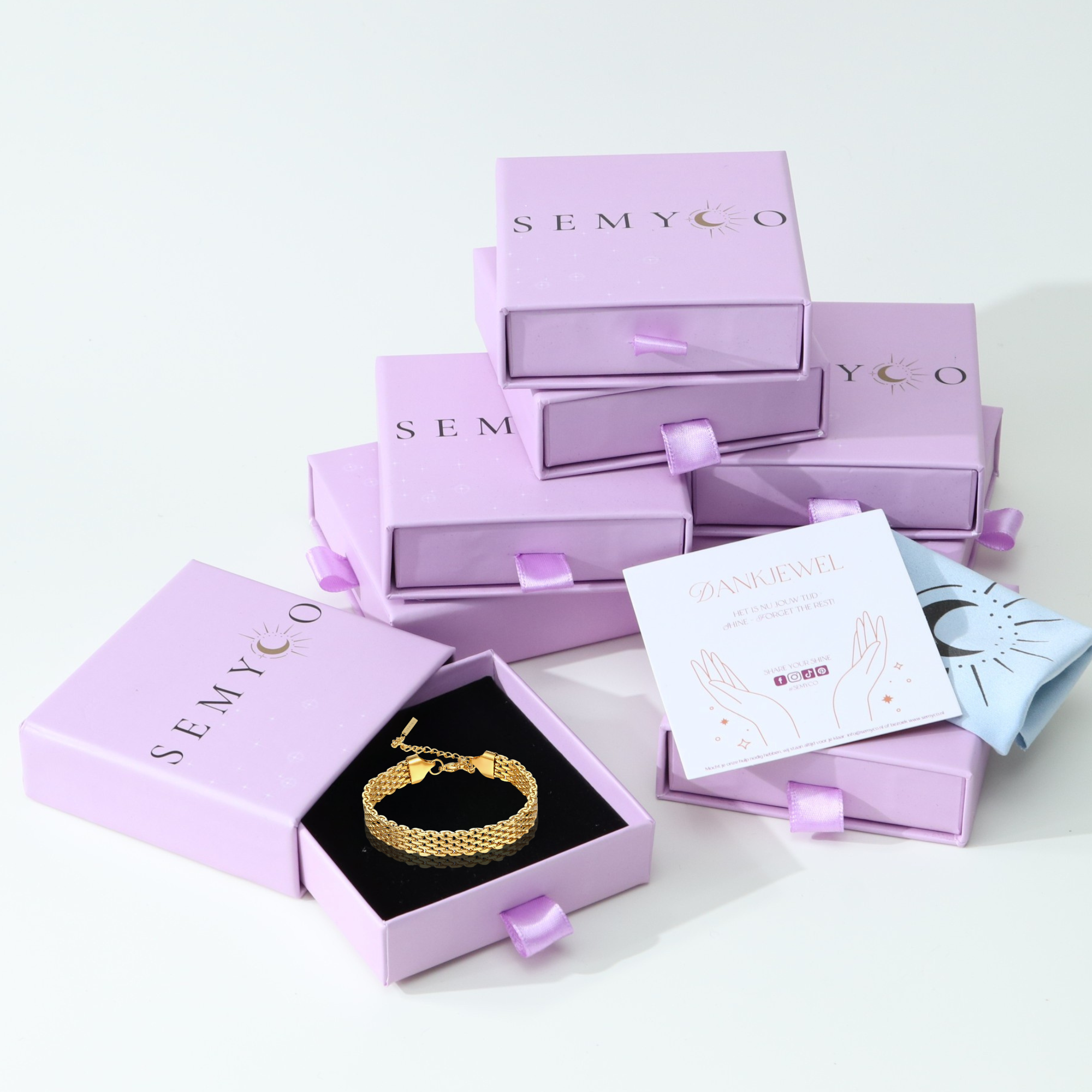 grove schakelarmband in luxe verpakking