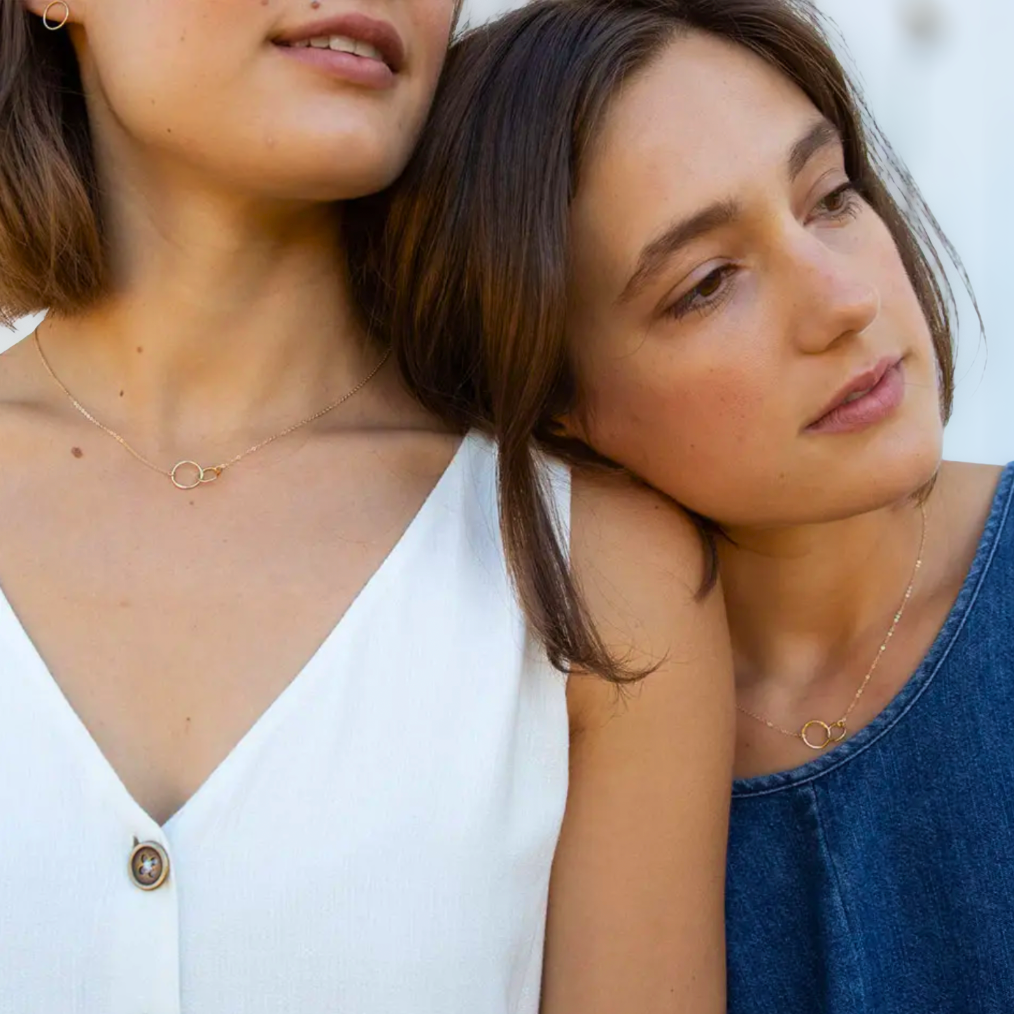 moeder dochter ketting goud