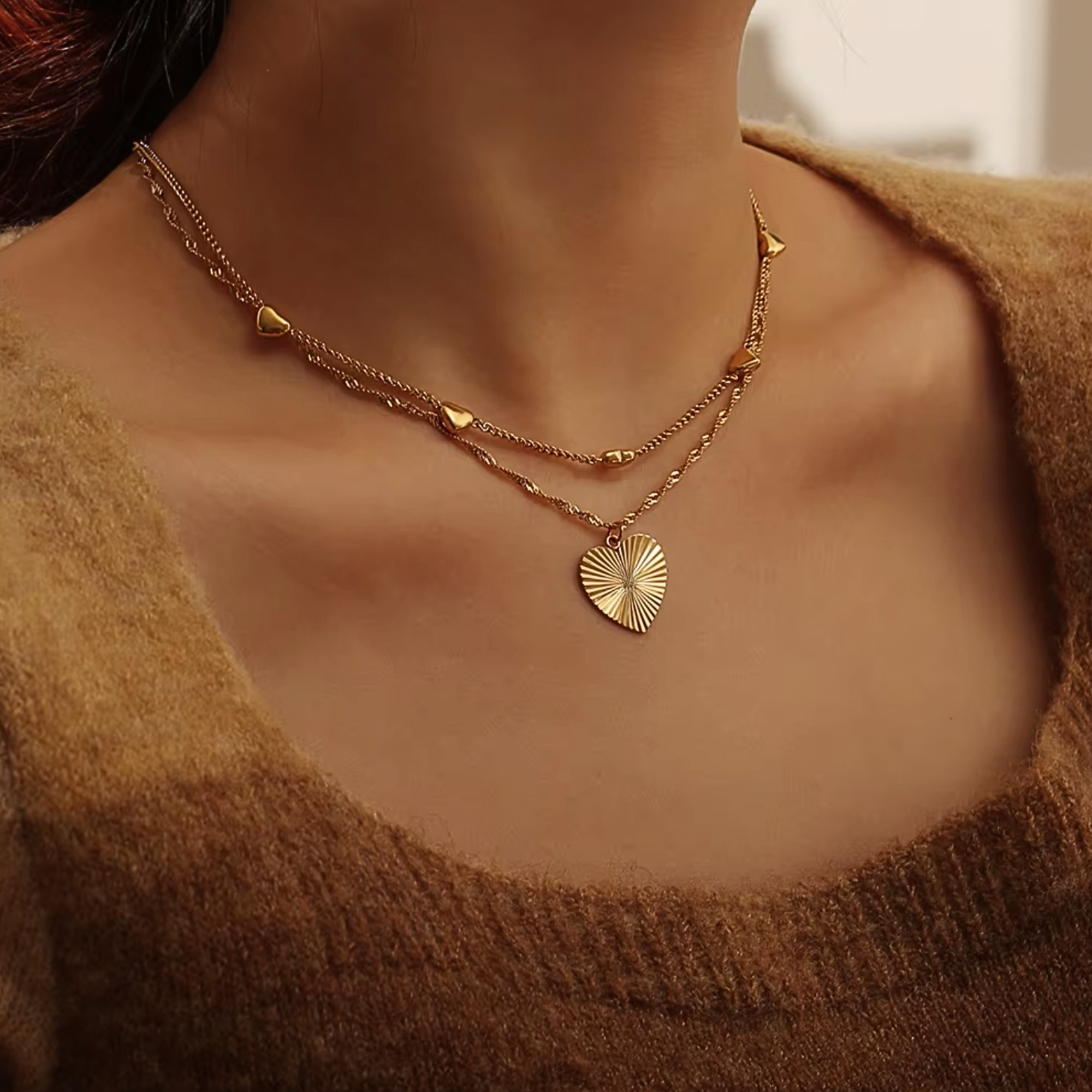 halsketting met hartje voor haar