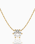 fijne ketting met steentje