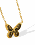 ketting met vlinder goud
