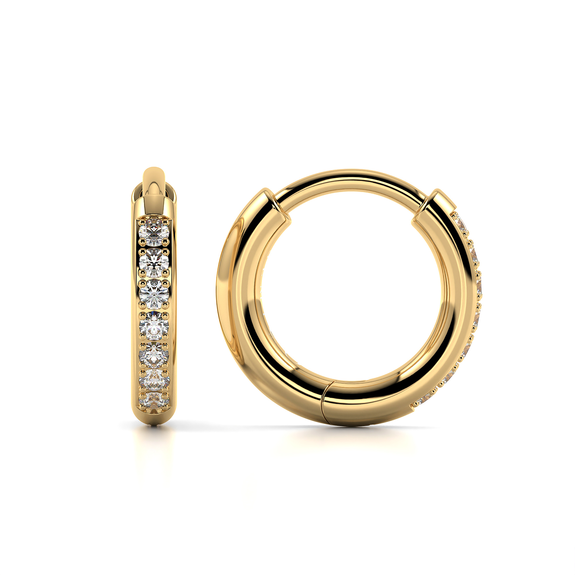 minimalistische oorbellen met steentjes