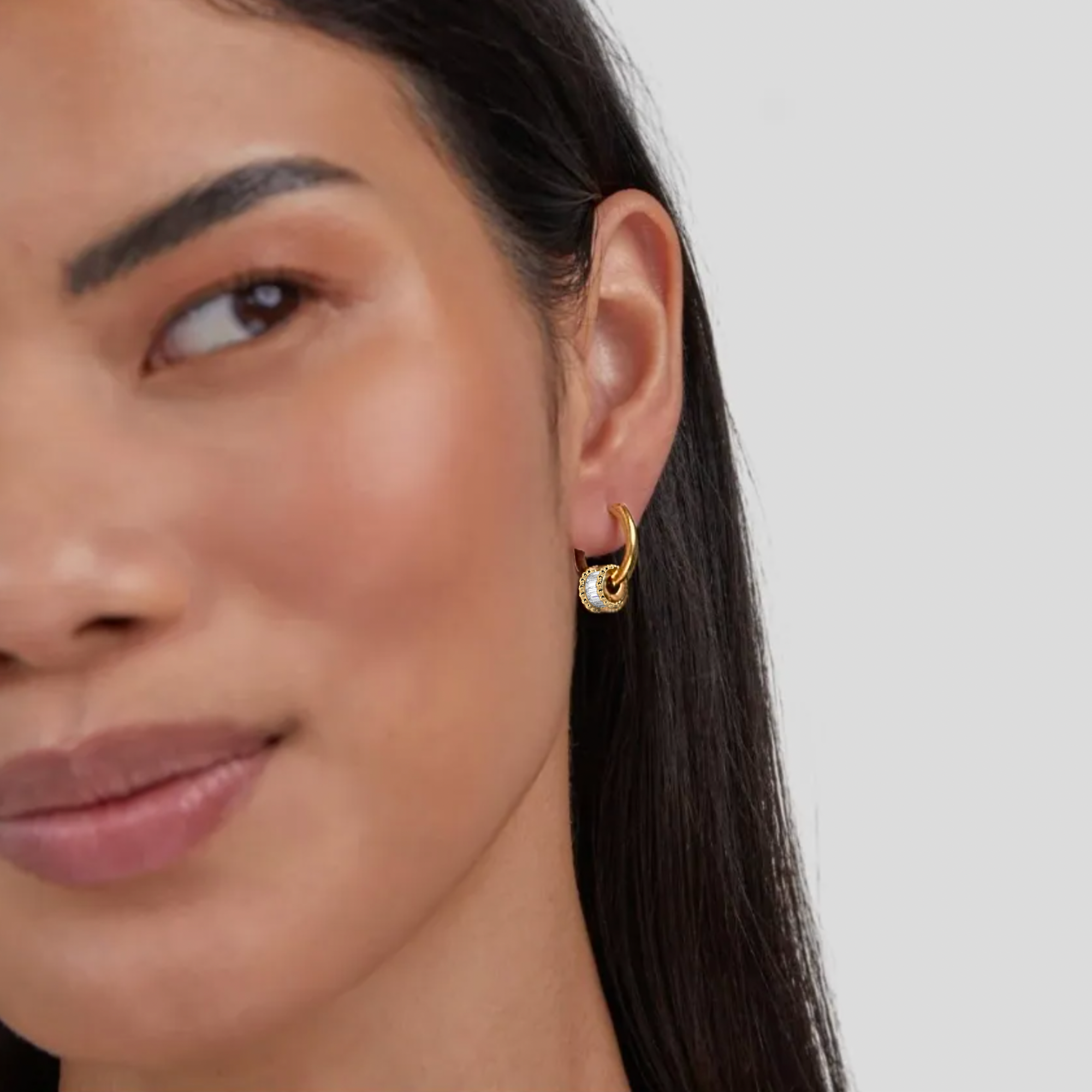 oorbellen hangers met steen vrouw