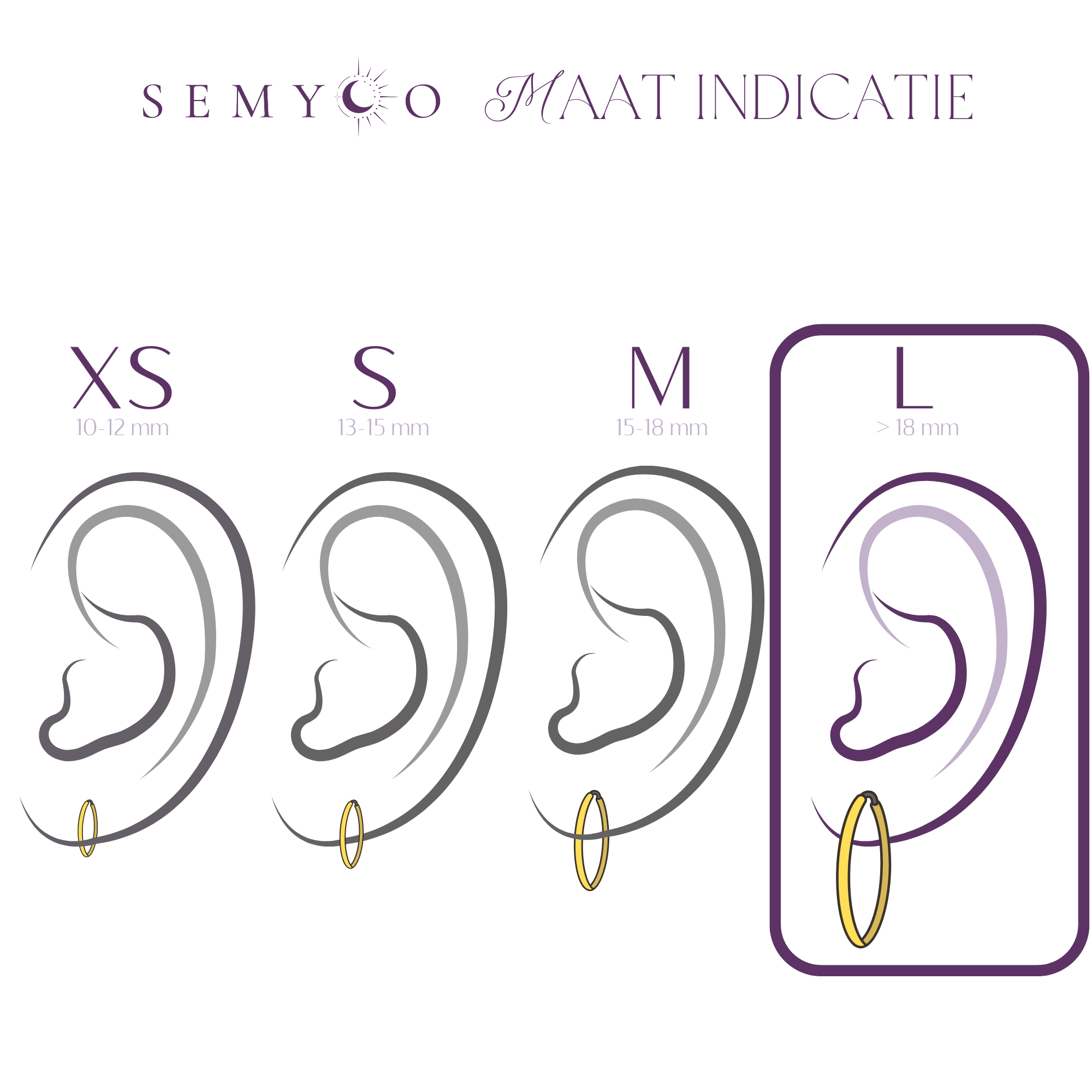 oorringen 20 mm goud