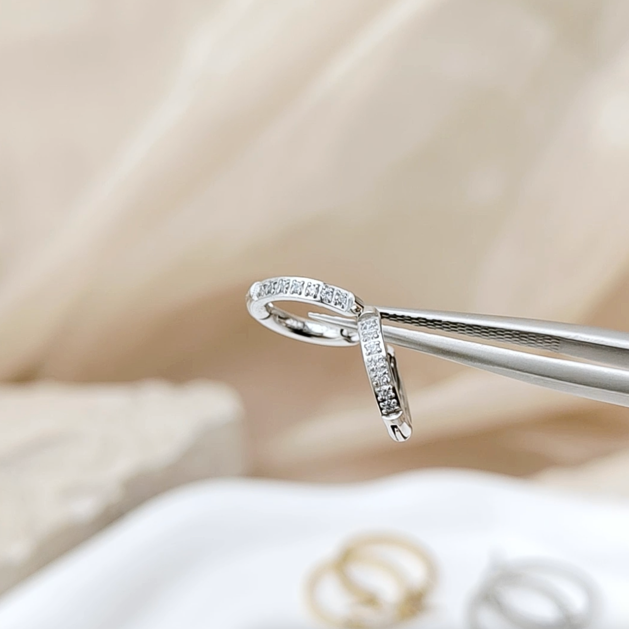 minimalistische oorbellen zilver