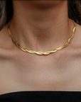 double herringbone choker