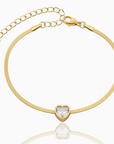 dames armband met hartje