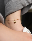 gouden enkelbandje boho vrouw