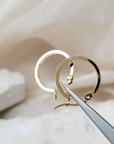 hoops oorbellen goud