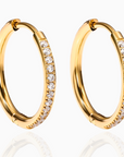 gouden oorbellen ringen met steentjes