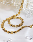 gouden halsketting grove schakels