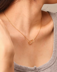dames ketting met 2 cirkels betekenis