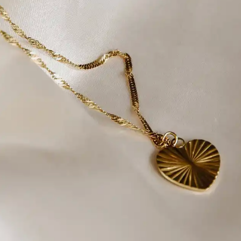 ketting met hartje goud van Semyco