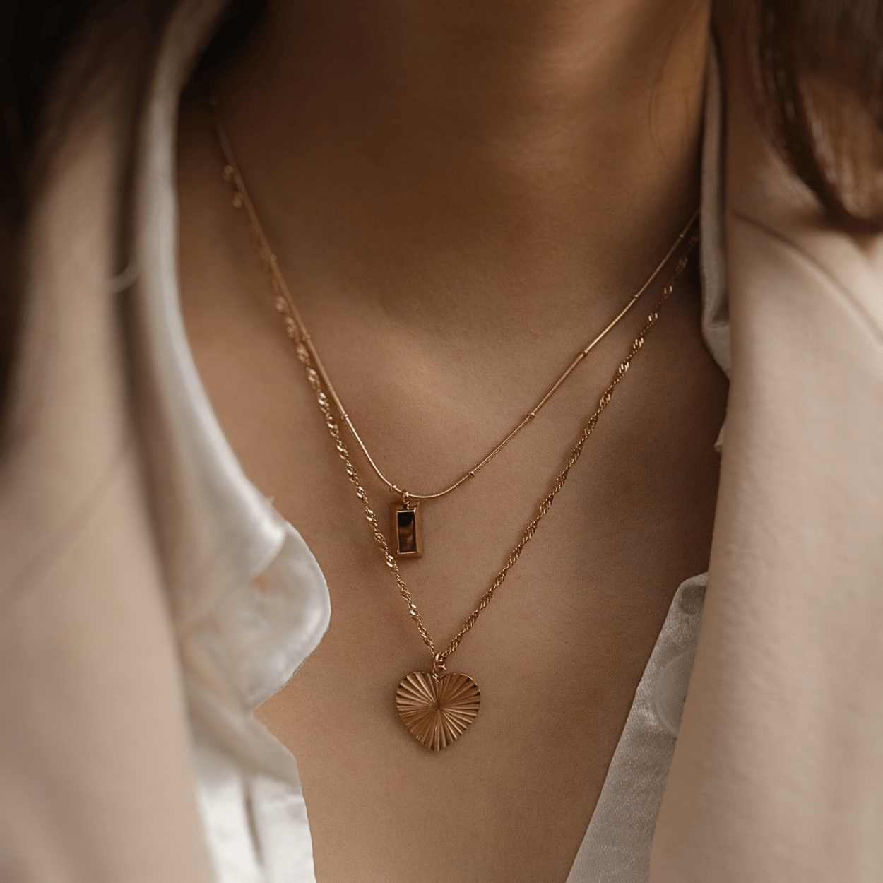 ketting met hartje goud van Semyco