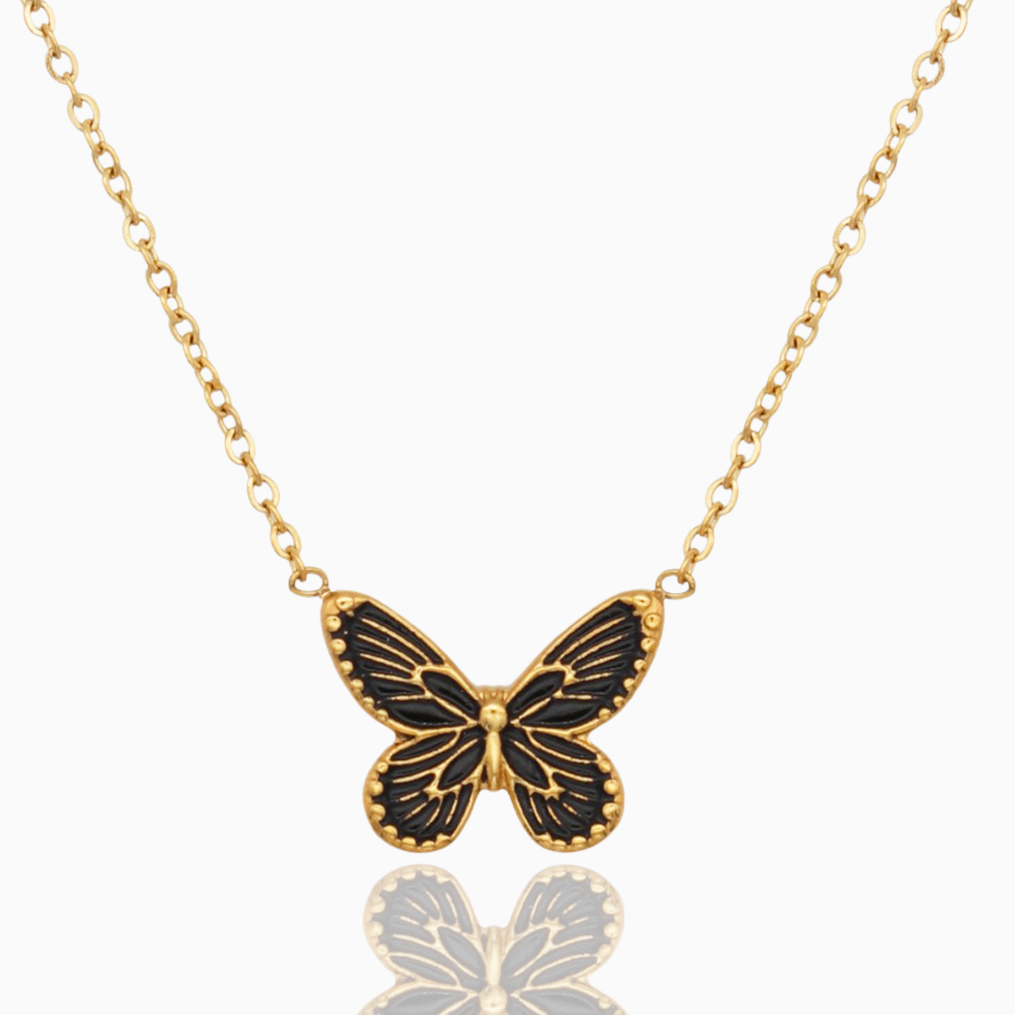 gouden vlinder ketting