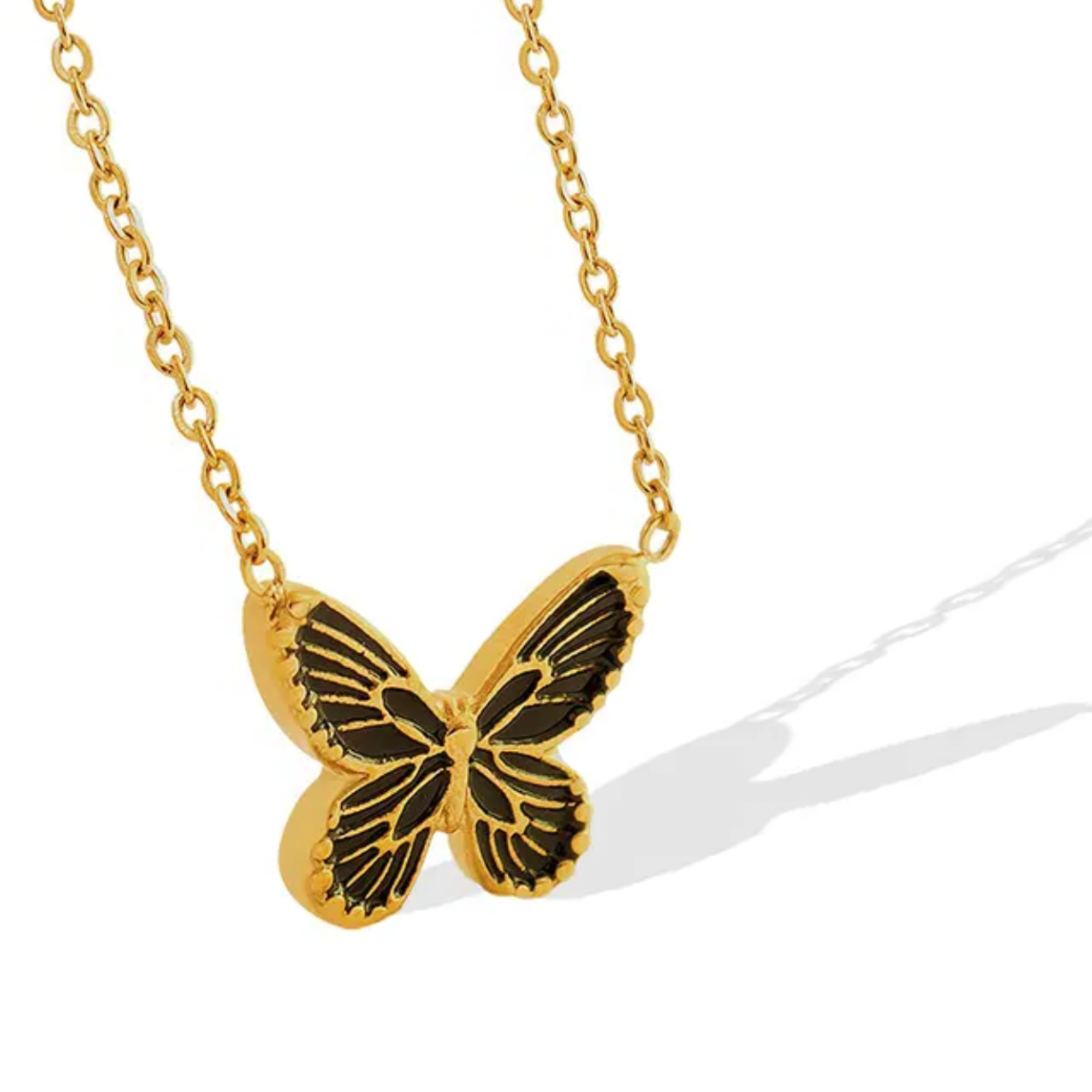 ketting met vlinder goud