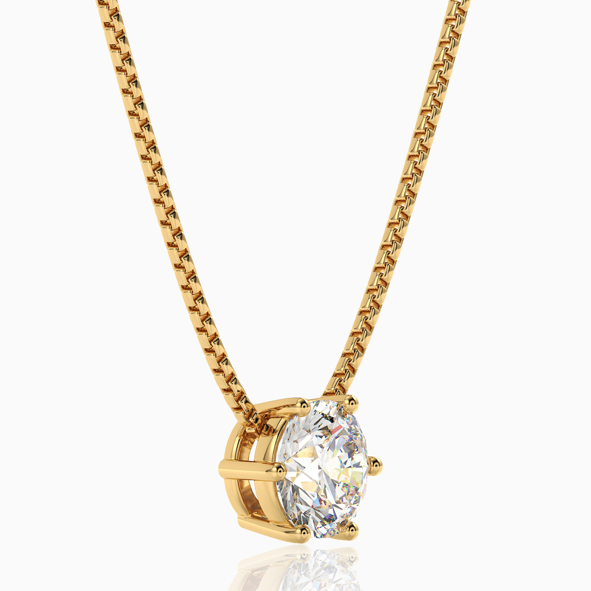 gouden ketting met hanger steen