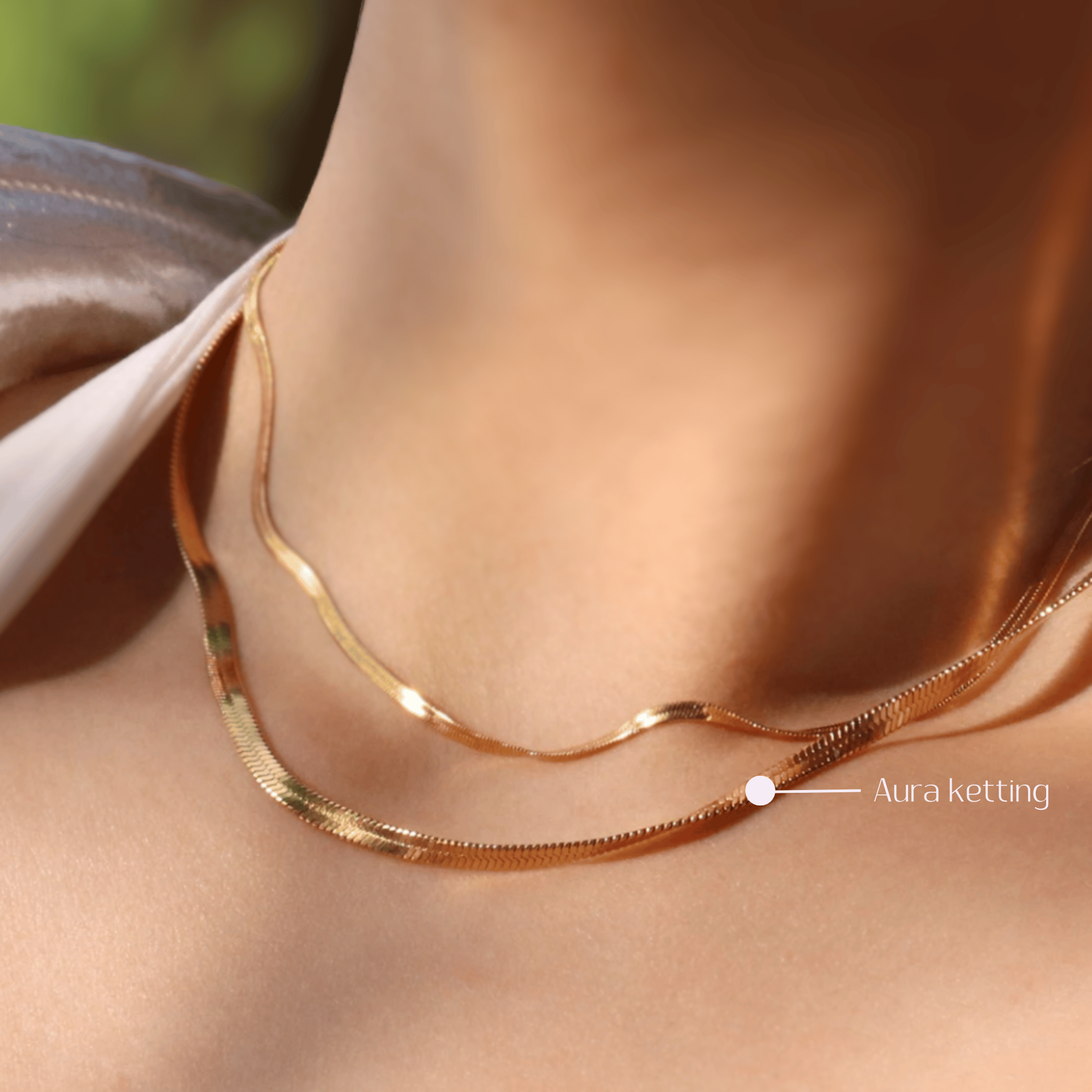 subtiele ketting herringbone