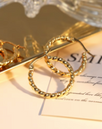 twisted hoops oorbellen