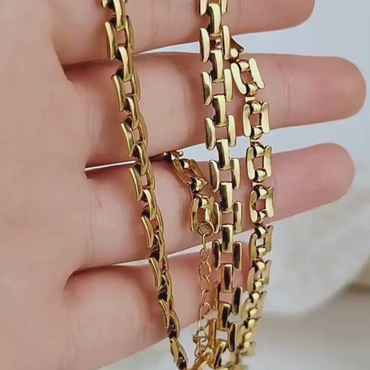 gouden schakelketting grote schakels