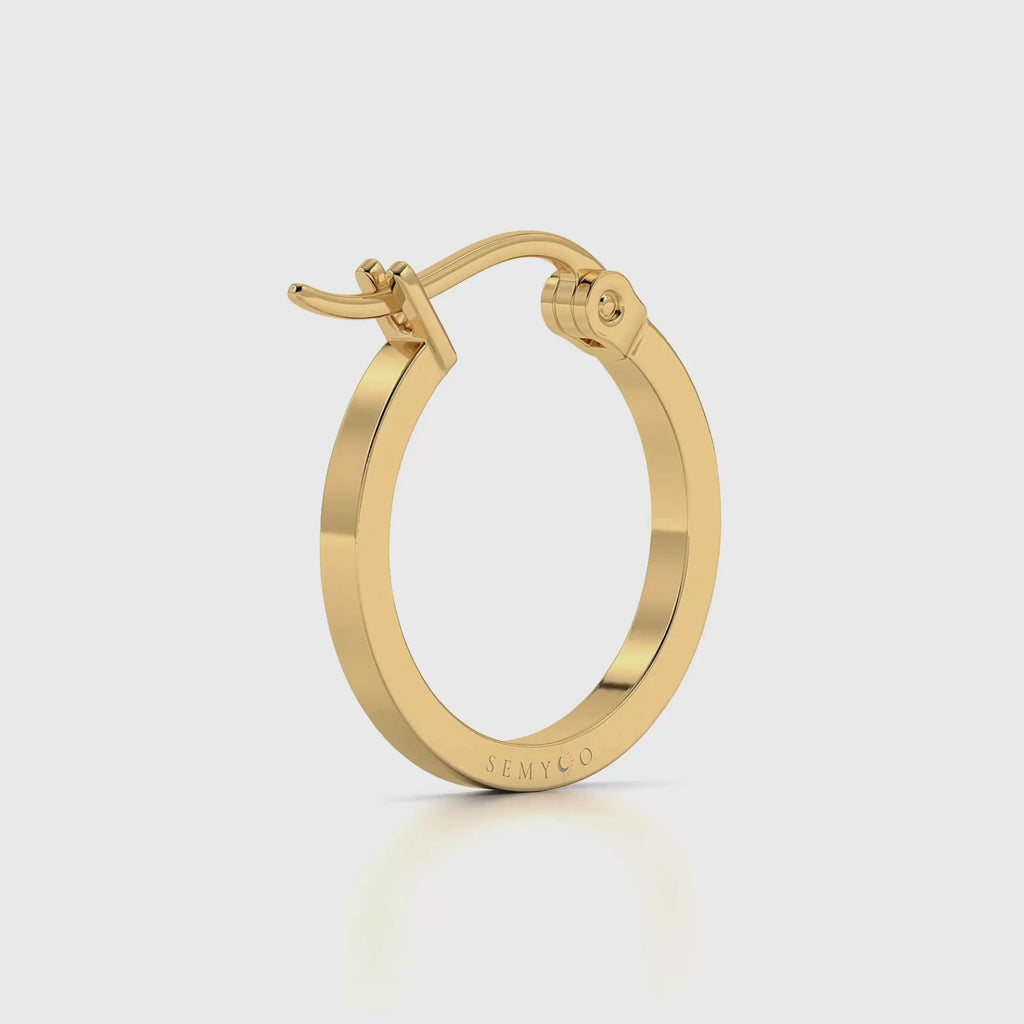 gouden oorbel ring