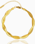 gevlochten armband goud
