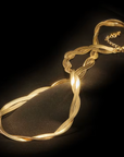 goudkleurige visgraat ketting